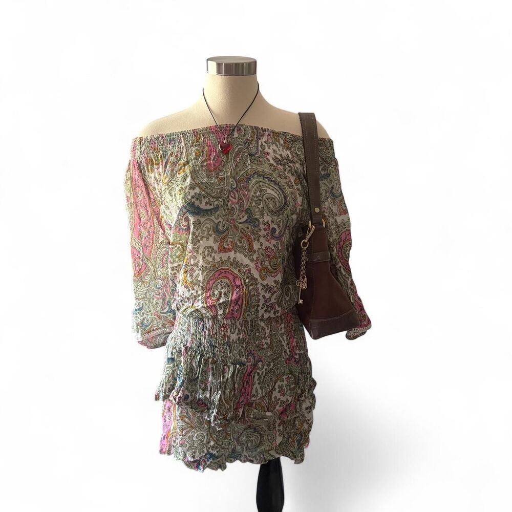Unbranded Women's Green and Pink Dress